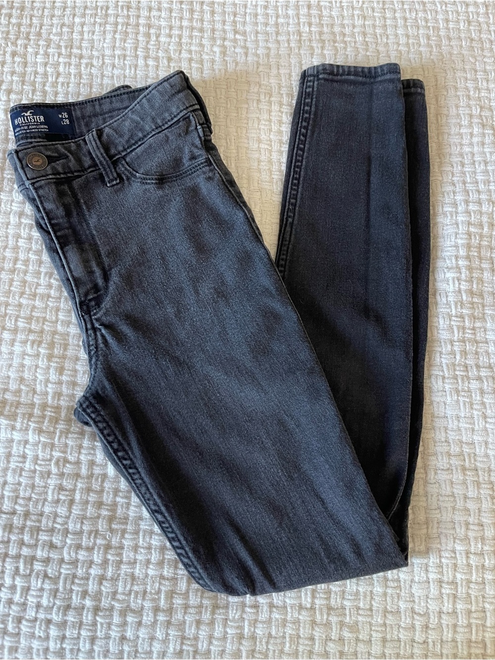 Hollister girls Dark Charcoal Skinny Jeans